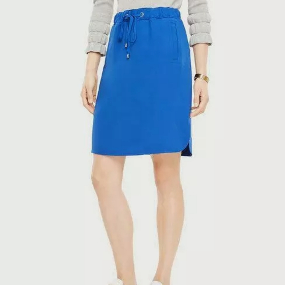 NWT Ann Taylor (not Loft!) drawstring skirt **have black skirt and this blue one